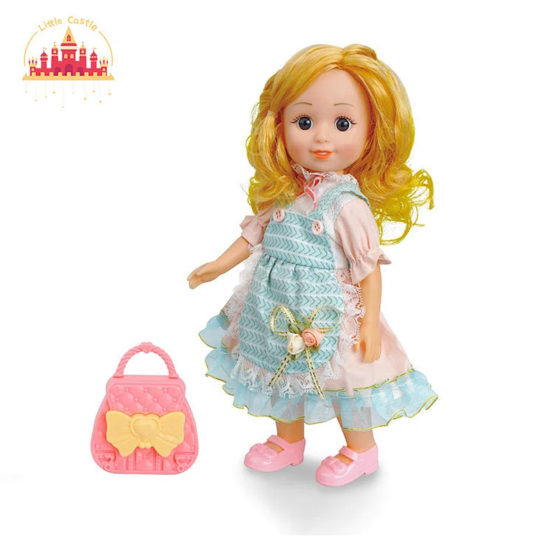 High quality fashion mini cute plastic doll toy in pretty dress for kids SL06D010