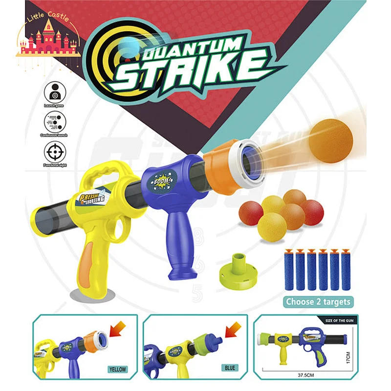 New Arrival Dinosaur Theme Plastic Double BarrelSoft Bullet Shooting Gun Toy For Kids SL01A044