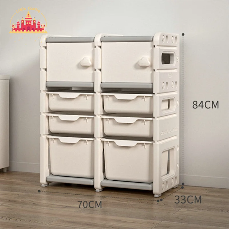 High Quality 7 Diffrent Size Plastic Toronto Grey Kids Storage Cabinet SL08C007