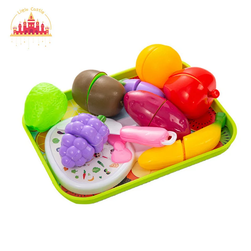 Hot Selling Pretend Play Simulation Plastic Cutting Vegetables Kitchen Set Toy For Kids P22A005