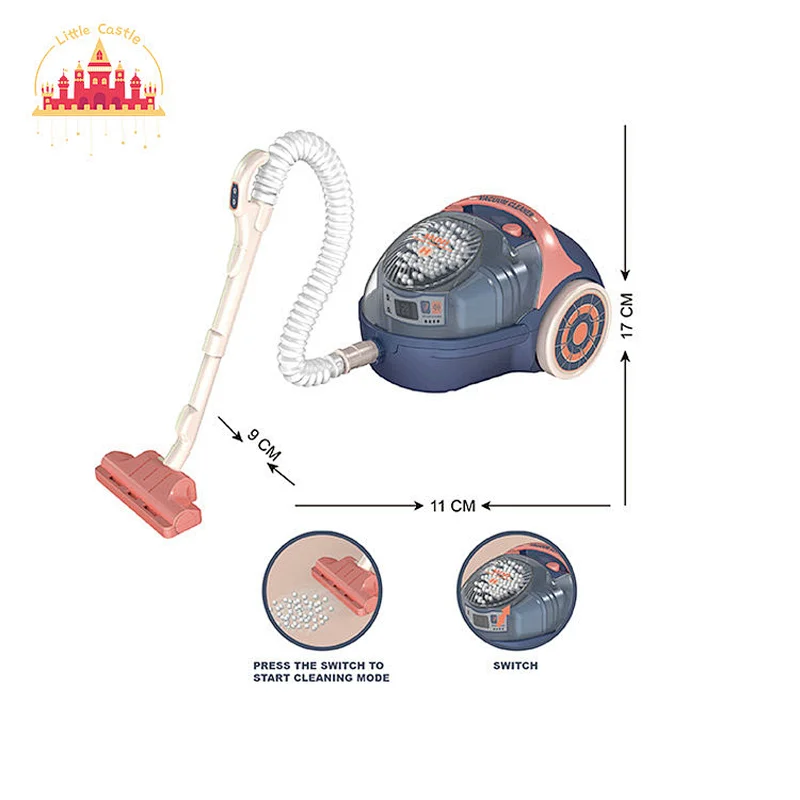 2022 New design kids play appliance plastic toys simulation vacuum cleaner SL10D351