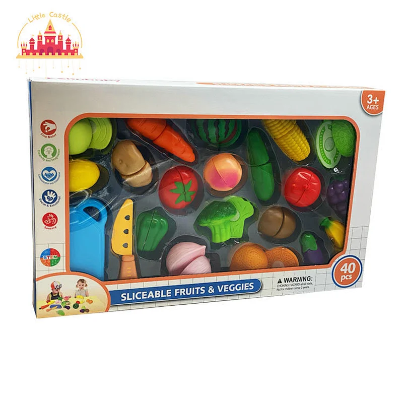 Kitchen Pretend Play Toy Educational Plastic Cutting Fruit Toy for Kids SL10B002