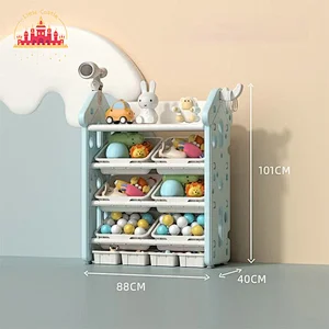 Lovely Design Plastic Kids Furniture Toy Book Shelf Kids Storage Cabinet SL08C008