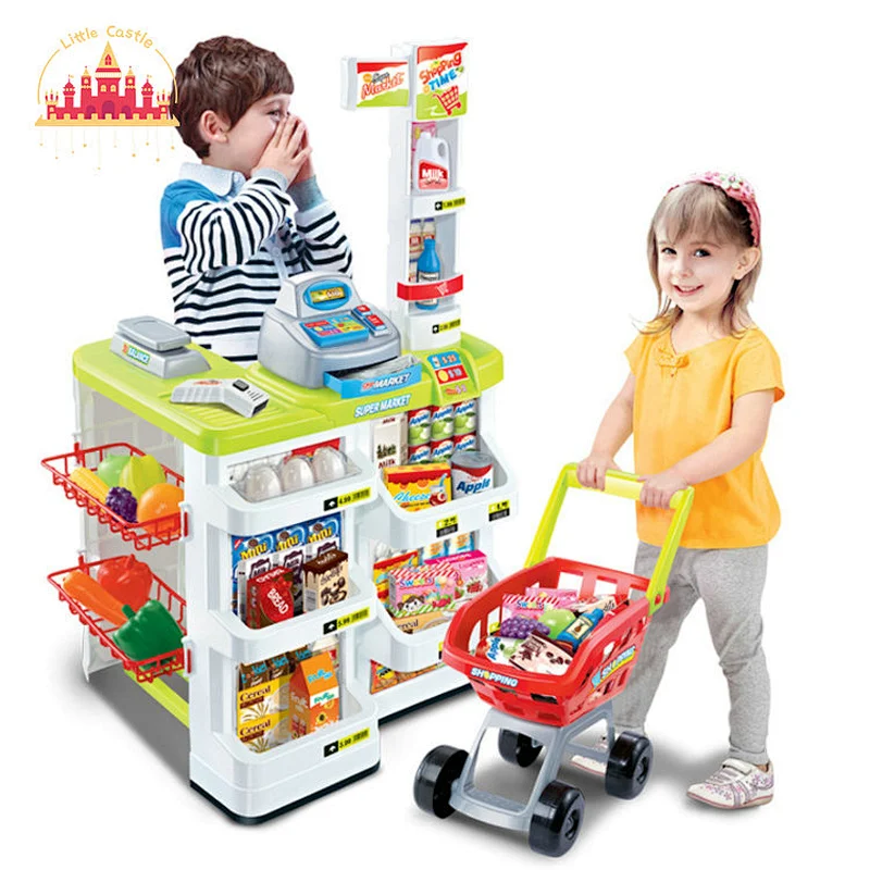 88pcs More Fun Plastic Red Dining Table Toy with Light and Music for Children SL10D120