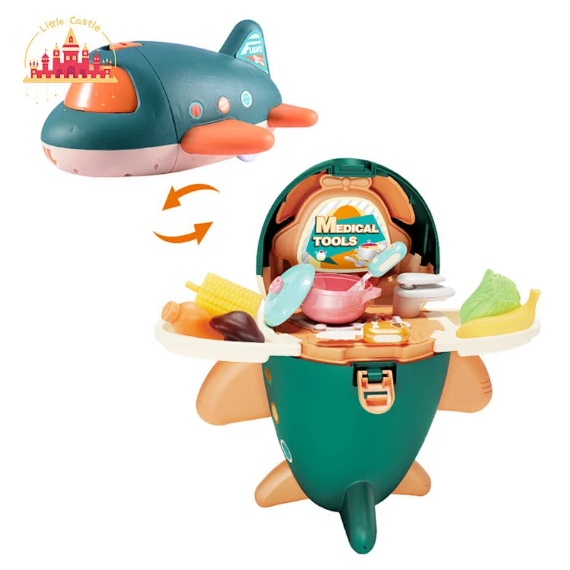 Hot Sale Pretend Play Toy Kids Educational Tableware Aircraft Toy SL10D106