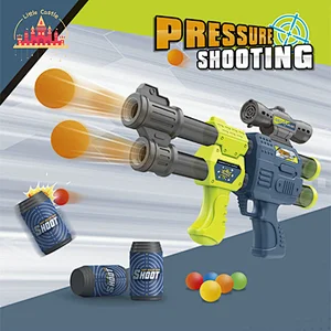 Air Pressure Gun Toy Dual Purpose Convertible Head Soft Bullet Shooting Gun Toy SL01A042