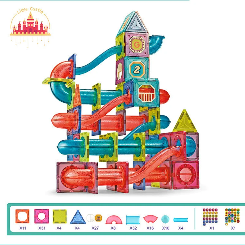 145 Pcs Kids Educational Toy Colorful Plastic Orbital Ball Magnetic Building Block Toy SL13E002