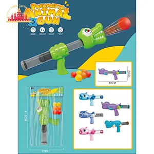 New Arrival Aerodynamic Gun Toy Plastic Double Shooting Gun Toy With Music Light For Kids SL01A038