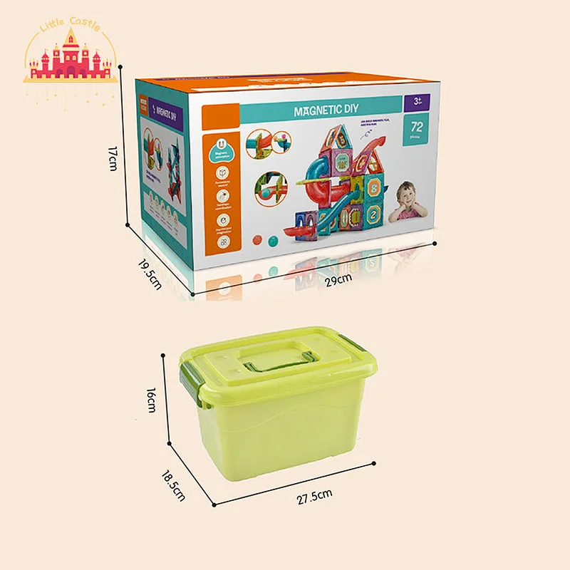 Track Toy Educational Games Assemble Magnetic Plastic Building Block Toy Set For Kids SL13E001