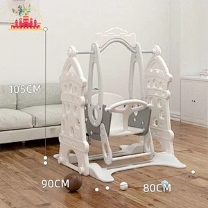 High Quality Kids Playground Equipment Indoor Plastic Castle Swing For Baby SL01F039