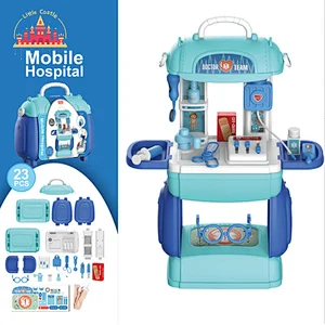 Handbag Plastic Mobile Medical Kits Play Game Set Doctor Toys For Kids SL10D040