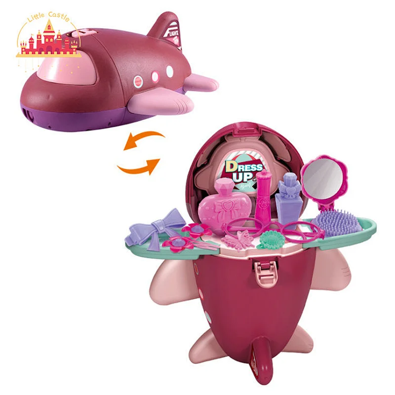 Hot selling pretend play cooking set toy portable plastic kitchen truck toy SL10D103