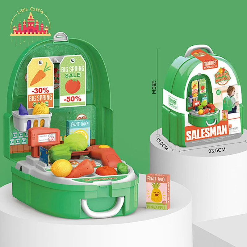 Good Prize Educational Kitchen Play Set Toy Plastic Kitchen Suitcase Toy for Kids SL10D047