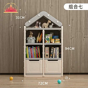 Modern Style Plastic Kids Furniture Toys Book Shelf Kids Storage Cabinet SL08C020