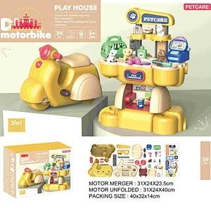 New Creative DIY Play House Toy Plastic Kids Pet Care Table Toy SL10D052