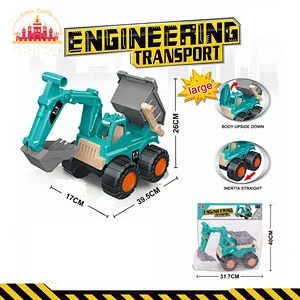 Plastic Engineering Vehicle Truck 2 in 1 Dumper And Excavator Truck Toy For Kids SL04A003