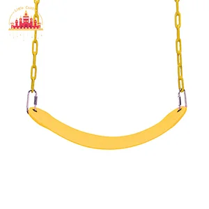 Hot Selling Outdoor Hanging Curved Plastic Swing With PE Rope For Kids M18A028