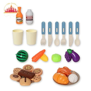 Wholesale Pretend Play Picnic Vegetable And Fruit Basket Kitchen Toys Set For Kids SL10D446