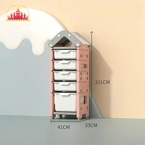 2022 Hot Sale Lovely Plastic Kids Furniture Toys Kids Storage Cabinet SL08C013