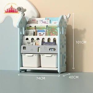 Lovely Design Plastic Kids Furniture Toy Book Shelf Kids Storage Cabinet SL08C008