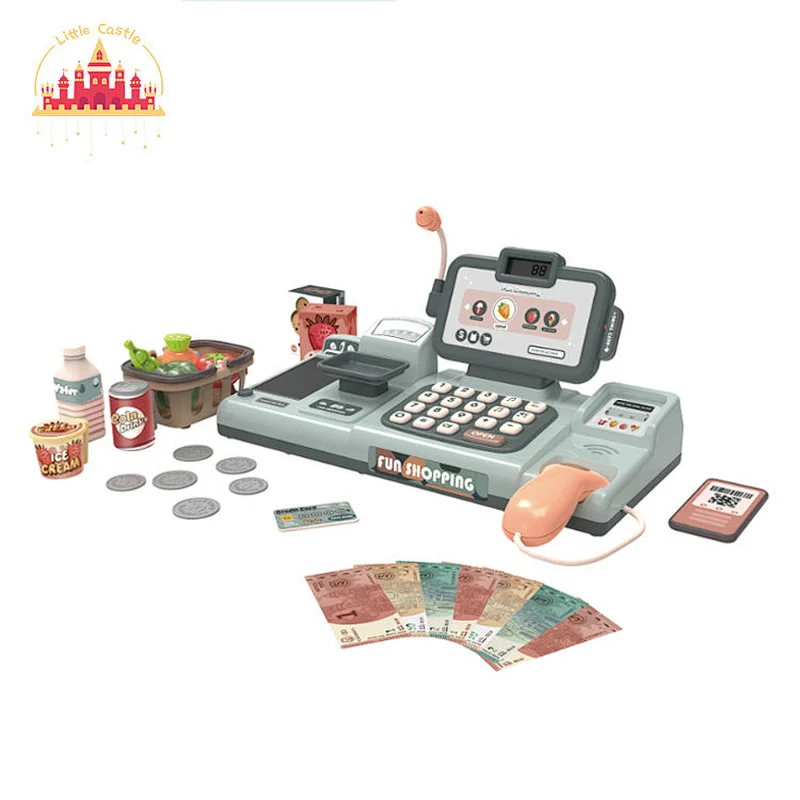 Pretend play educational diy electric birthday cake toy with light music pack for kids SL10D332