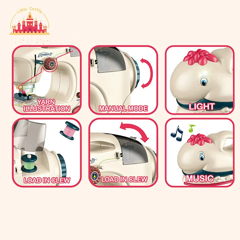 Small sewing machine fish iron plastic bed board combination toy SL10D204