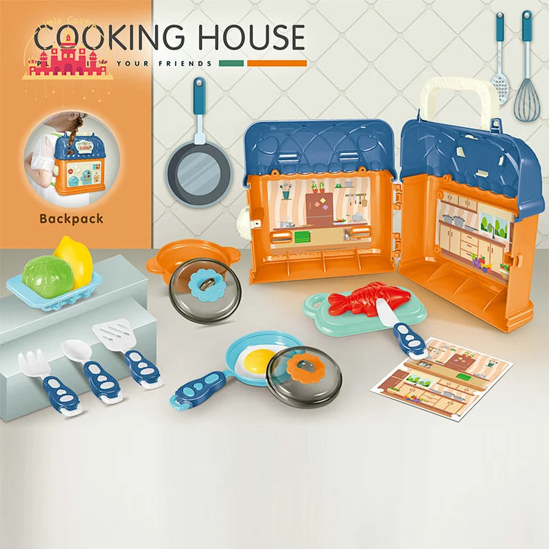 Supermarket Pretend Play House Plastic Portable Shopping Set Toy For Kids SL10G092