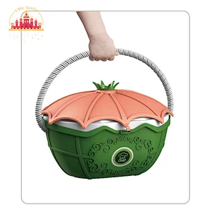 2 IN 1 Pretend Play Kitchen Toys Plastic Tableware Basket Toy for Children SL10G039