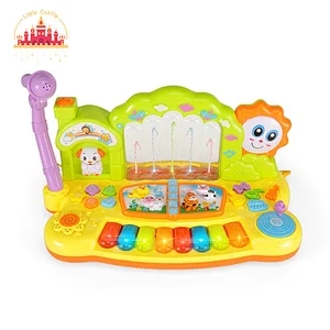 Cartoon style multifunctional electric water jet piano toy with microphone for kids SL07A022