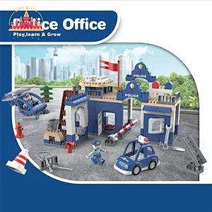 2022 Popular Diy Hamburg Truck Building Blocks Mini Kitchen Table Set For Kids SL13A009
