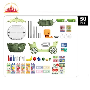 Funny 50pcs plastic supermarket shopping cart toy for kids SL10G029