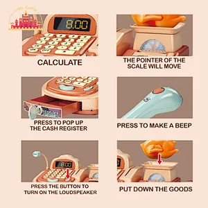 Customize multifunctional electric large cash register set toy for kids SL10D251