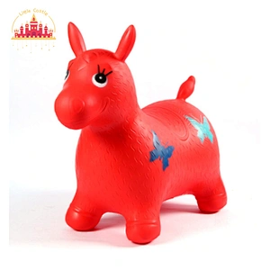 Custom playground toy PVC inflatable bouncing animal toy jumping horse for kids SL16D008A