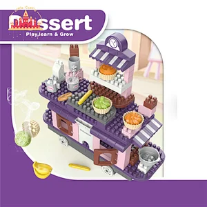 Hot Selling Diy Construction Villa 442Pcs Plastic Building Block Toy For Kids SL13A005