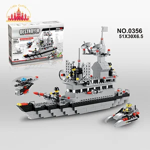 Hot Selling Plastic Battleship Model Building Block Toy Puzzle DIY Toy For Kids SL13A076