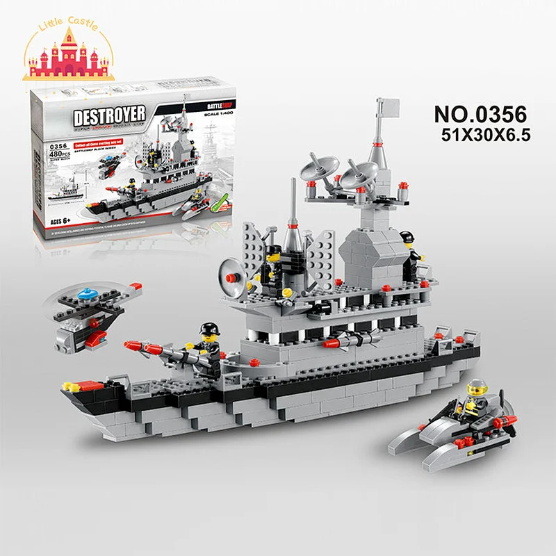 High Quality Creative Educational Toy Plastic Fire Truck Kids Building Block Toy SL13A074