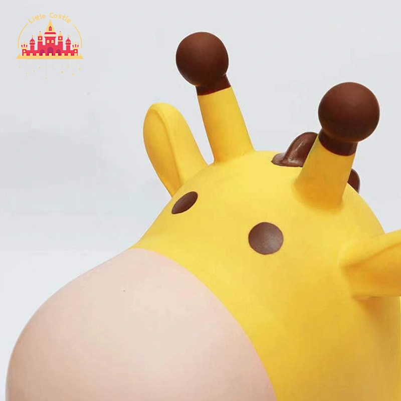 Hot Selling Plastic Inflatable Riding Giraffe Rubber Bouncing Animal Toy For Kids SL16D003A