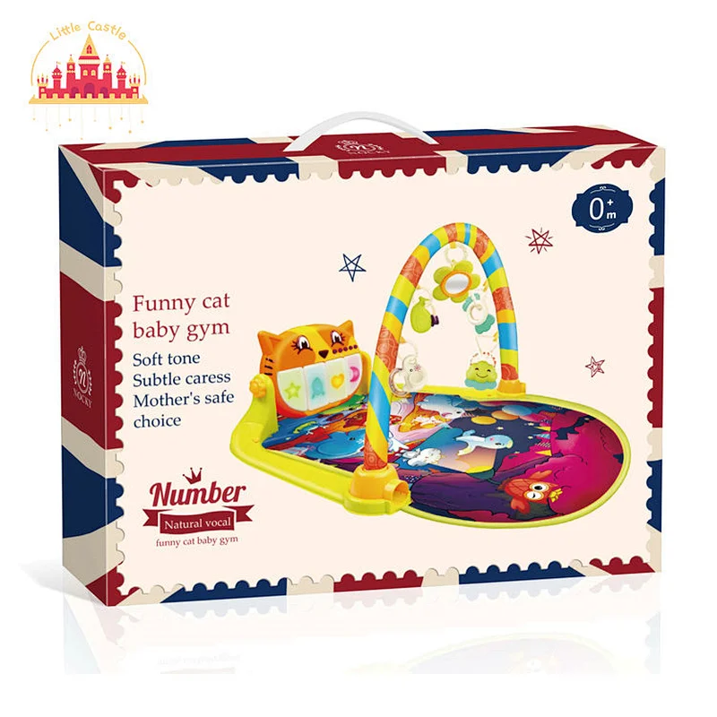 Cartoon Cat Style Piano Playing Mats with Fitness Rack for Kids SL08K002