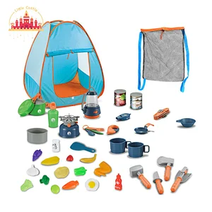 New Arrival Outdoor Camping Toys Plastic Camping Tool Set with Cooking Toy for Kids SL01D008