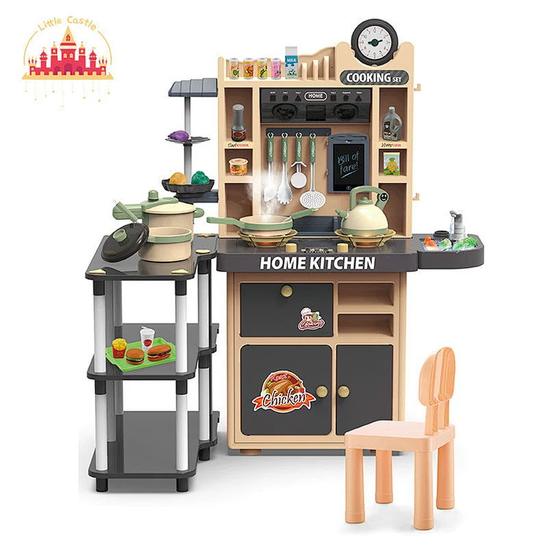 Luxury Plastic Pretend Playing Spray Kitchen Toys Cooking Table Game for Kids SL10C020