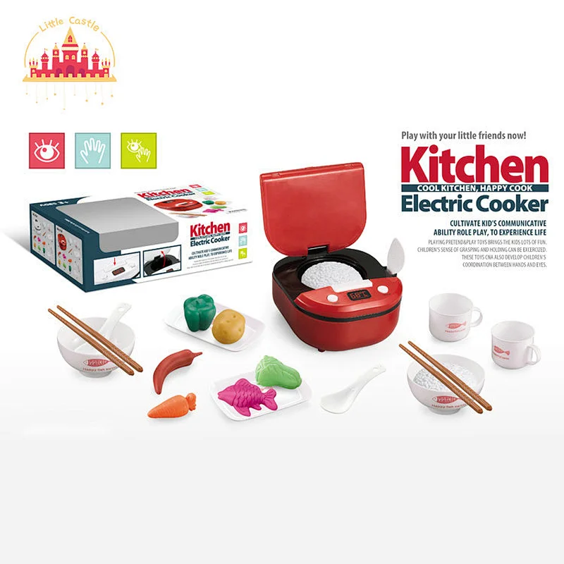 Hot Selling Early Educational Toy Safety Pretend Cooking Kitchen Set Toys Rice Cooker Toy SL10D176
