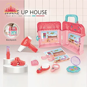 New Design Kids Jewelry Set Backpack Portable Pretend Play Dress Up Toy SL10G091