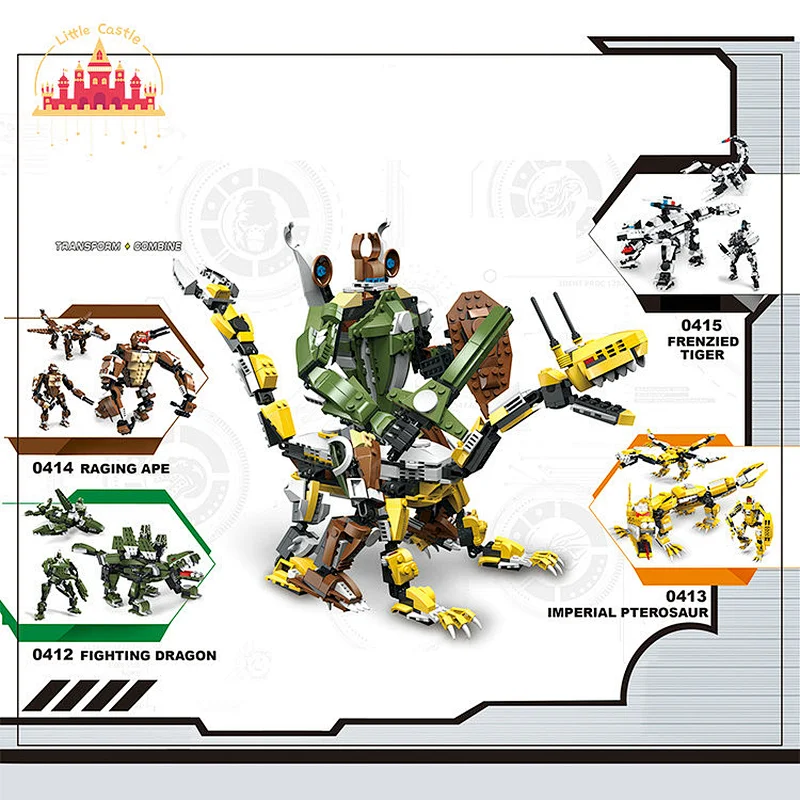 331Pcs Rampage Gorilla Model Building Block Toy Plastic 3 In1Educational Toy For Kids SL13A087