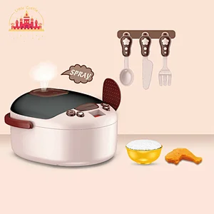 Cooking Play Game Home Appliance Electric Rice Cooker Set Toy Plastic Kids Toy SL10D235