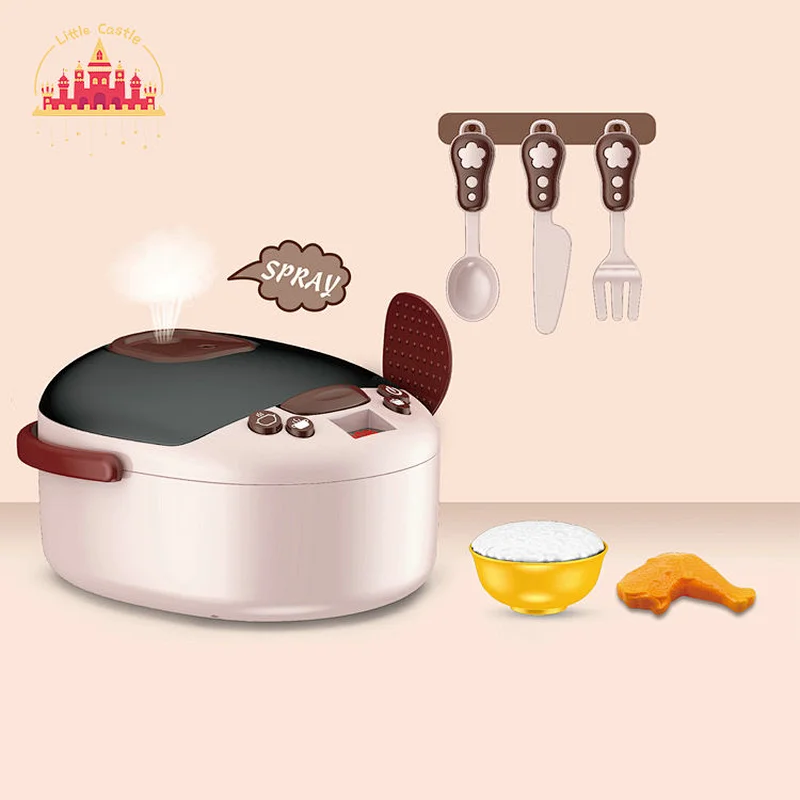 Cooking Play Game Home Appliance Electric Rice Cooker Set Toy Plastic Kids Toy SL10D235