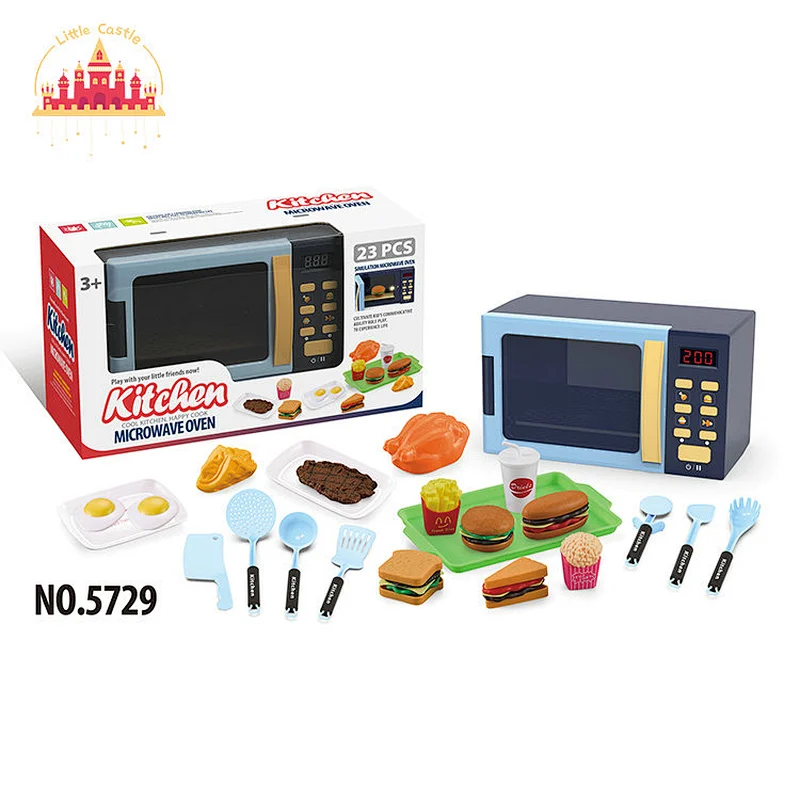 2022 New style plastic microwave kitchen set interesting pretend cooking toy for kids SL10D179