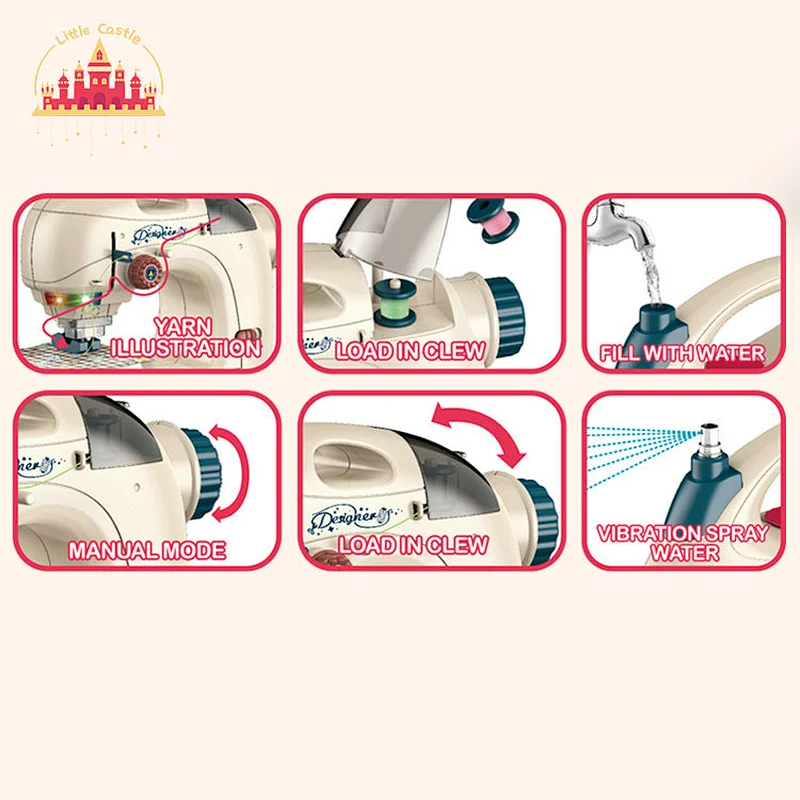 Height quality electric sewing machine kit toy with light and sound SL10D199