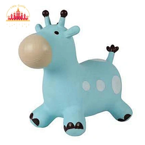 Hot Selling Plastic Inflatable Riding Giraffe Rubber Bouncing Animal Toy For Kids SL16D003A