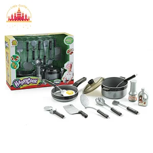 Good Sale Plastic Pretend Play Cooking Stove Pot Set Kids Toys Kitchen Play Set SL10D173