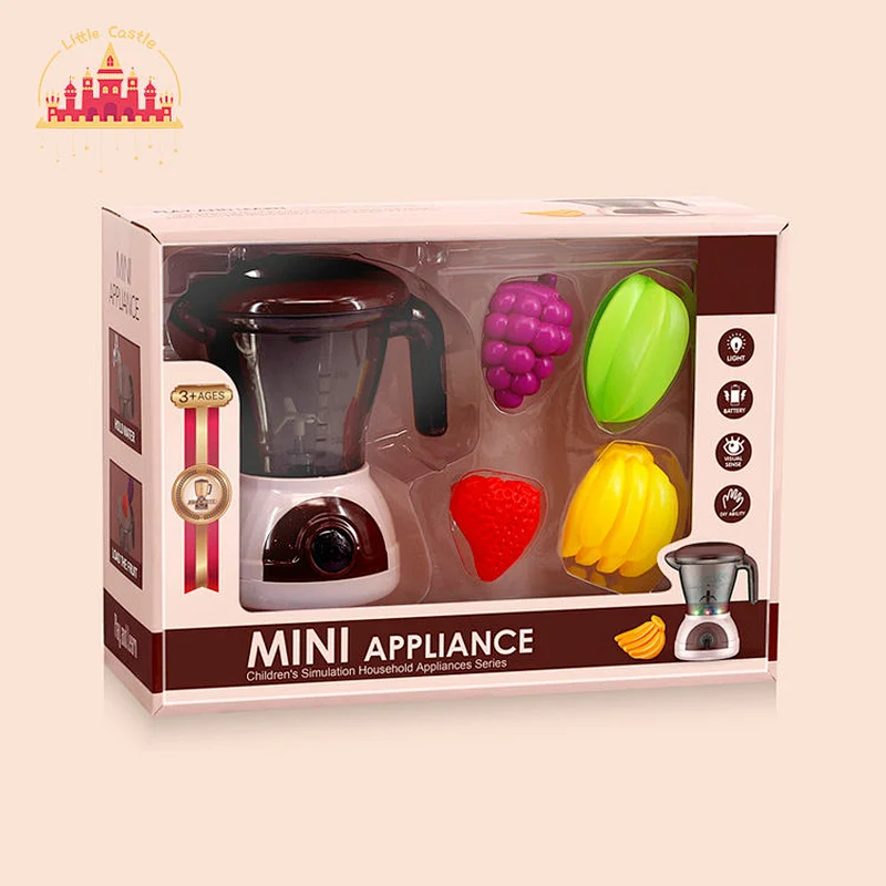 Modern battery operated kitchen appliance toy plastic kids fruit juicer toy SL10D232